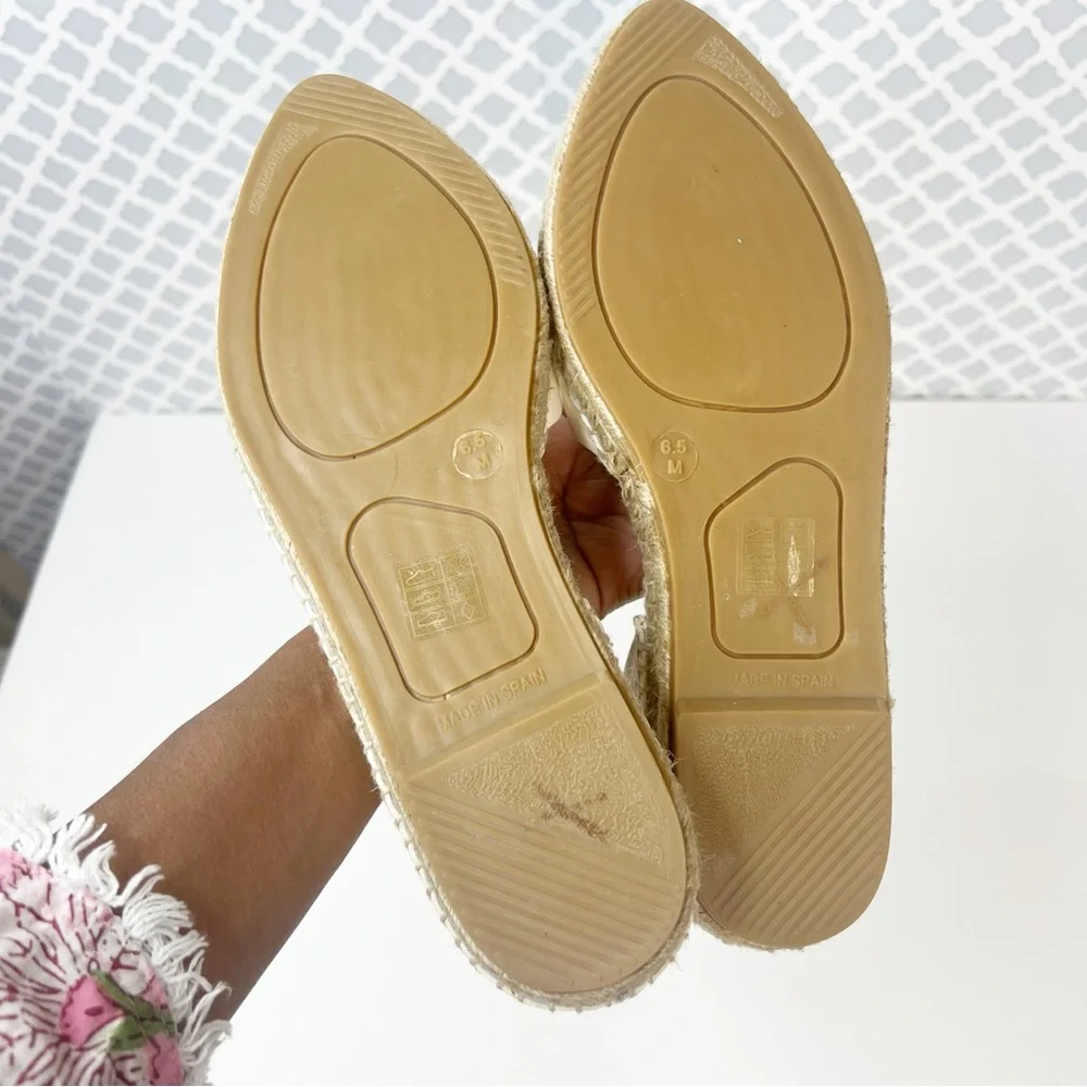 EUC Vince Tita Asymmetrical Espadrille Loafers In Beige